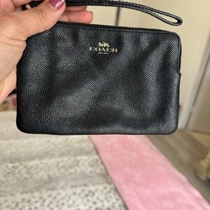 Coach Black Wristlet